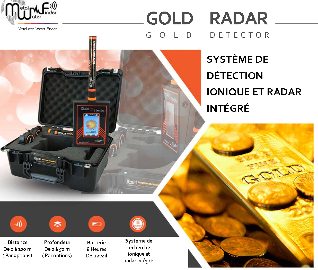 Gold Radar détecteur d'or MWF